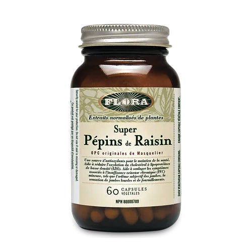 Super pépins de raisins - Flora - 90 capsules